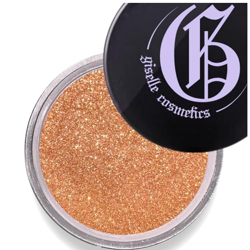 Giselle Cosmetics Pearl Diamond Mineral Loose Eyeshadow - Organic, Talc Free, High Pigment, Non-Toxic Make Up - Shimmer, Glitter, Iridescent Eyeshadow Palette - Natural Moondust Eye Shadow