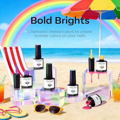 Modelones Neon Gel Nail Polish Set 6 Colors Bright Neon Summer A1-Bright Neon Gala