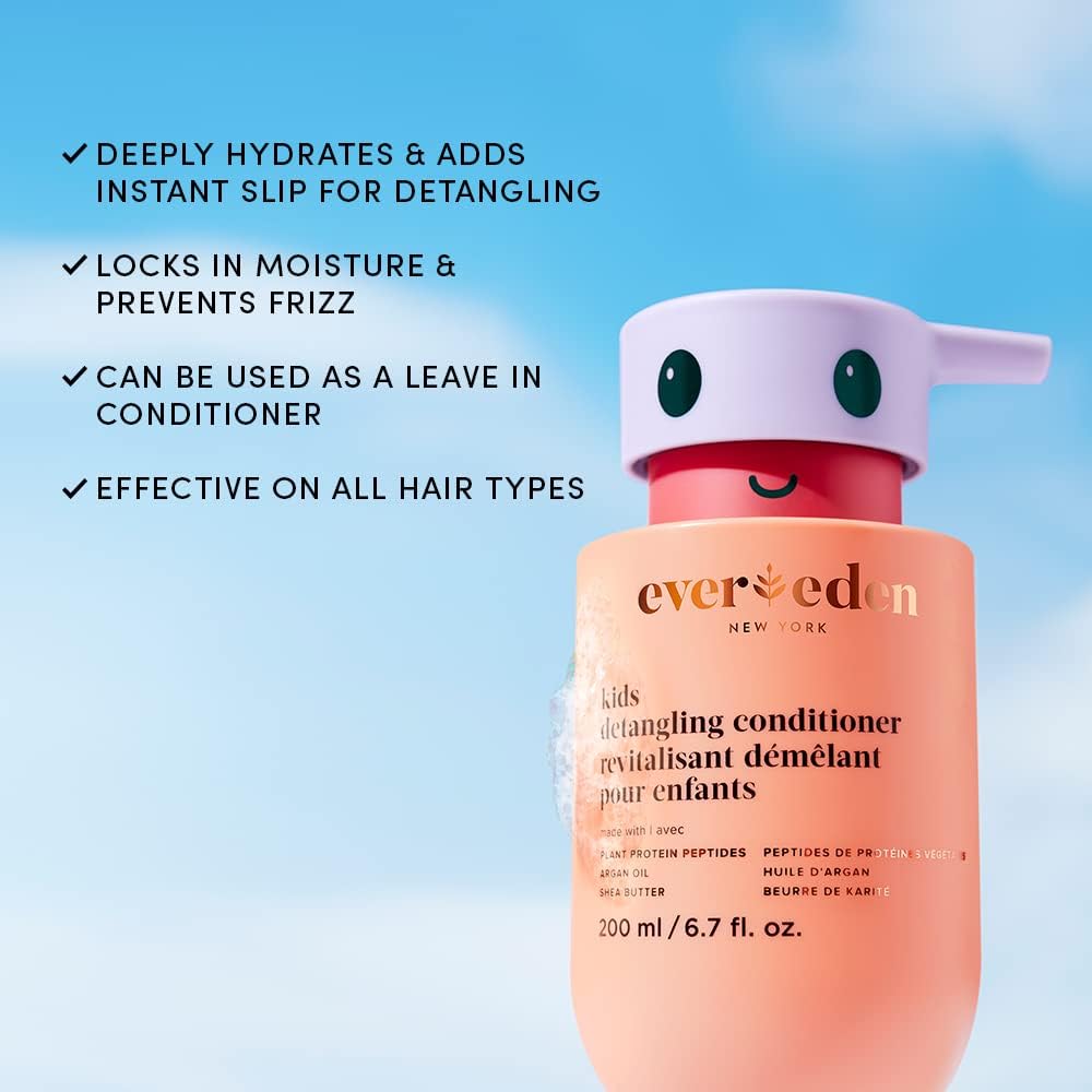 Evereden Kids Conditioner Detangler, 6.7 fl oz. | Children's Haircare | Non-toxic Conditioning for Silky Smooth Hair