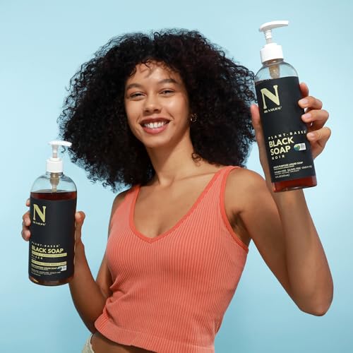 Dr. Natural Black Liquid Soap - Multi-Purpose Body Wash 16oz