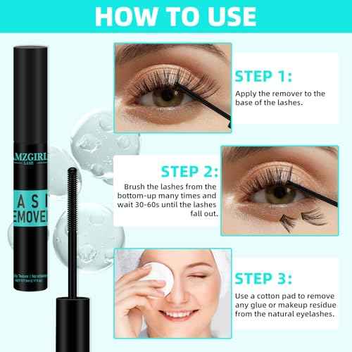 Eyelash Extension Remover,Lash Cluster Remover For Lash Extensions,Individual Lashes Remover Non Irritating,Diy Eyelashes Clusters Glue Remover Oil,Eye Cleanser For Removal Diy Lash Extensions£¨5ml£©