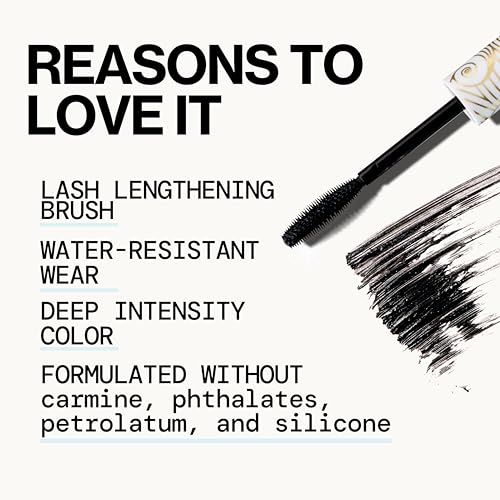 Pacifica Aquarian Gaze Mascara – Abyss Black, Water-Resistant Lengthening