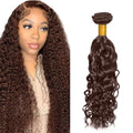 #4 Brown Water Wave Human Hair Bundle 24 Inch 50g