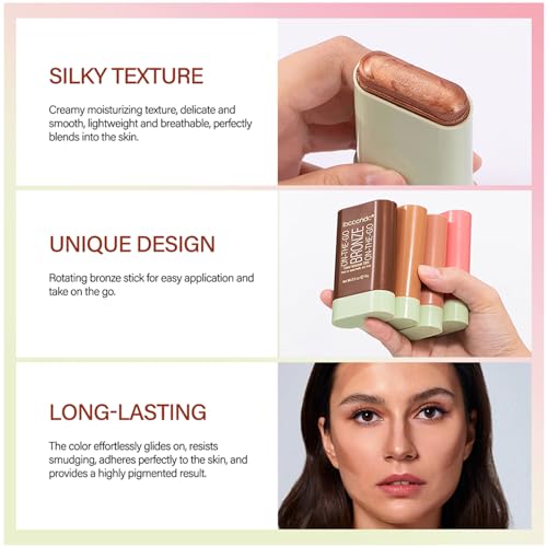 SeleneTenderaes Soft Glow Contour Stick 02 Long-Lasting Face Bronzer & Highlighter
