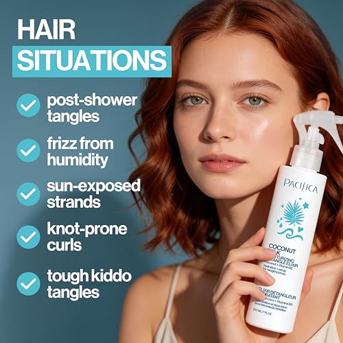 Pacifica Coconut Milk Detangler Spray – Leave-In Conditioner