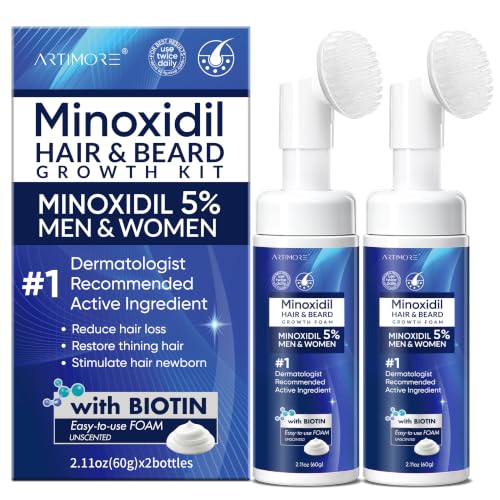 5% Minoxidil Foam for Men & Women Hair Growth