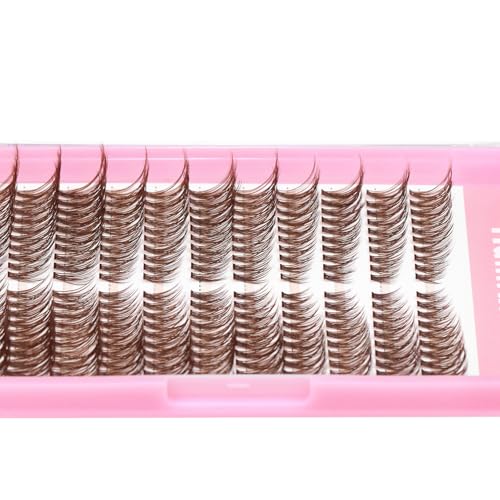 12 Rows 30D Volume Cluster Lashes Mixed 14-16-18mm Brown
