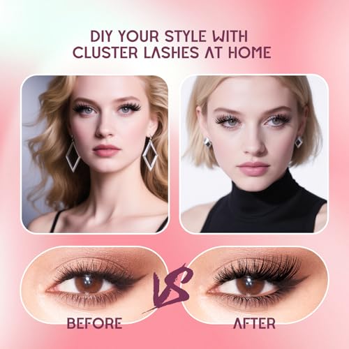 Lash Clusters Kit 280pcs 9-16mm Volume Hybrid Eyelashes