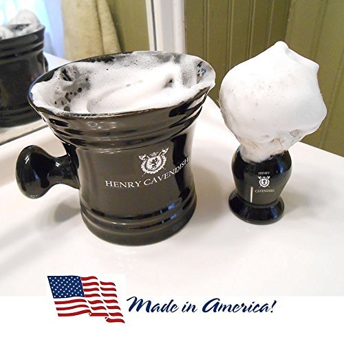 Henry Cavendish Eucalyptus Mint Shaving Soap with Shea Butter & Coconut Oil. Long Lasting 4 oz Puck Refill. Himalaya Fragrance. All Natural. Rich Lather, Smooth Shave. For Ladies and Gentlemen.