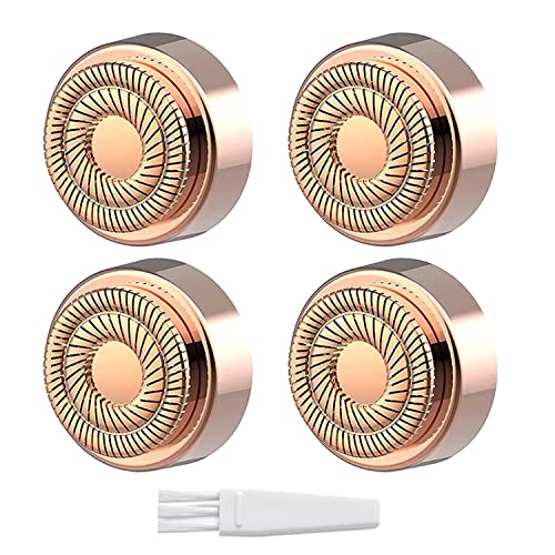 Women Facial Hair Remover Kit with 4 Replacement Heads - Gold