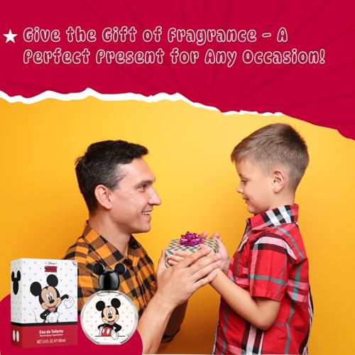 Disney Mickey Mouse Kids Eau De Toilette Spray, 3.4 oz / 100ml