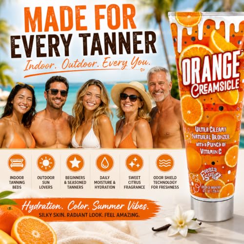 Fiesta Sun Orange Creamsicle Natural Bronzer Indoor Tanning Lotion - 8 oz