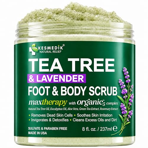 Tea Tree Oil Foot Scrub with Himalayan Salt & Shea Butter