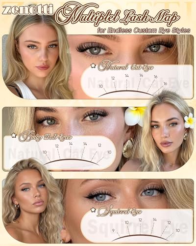 Wispy Lash Clusters - D Curl Natural Fluffy Eyelashes 8-16mm