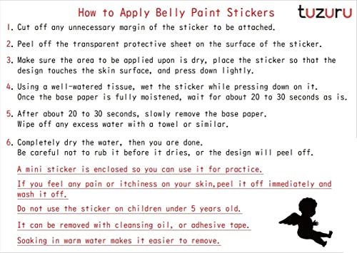 Pregnancy Belly Stickers - Maternity Photo Tattoo Stickers