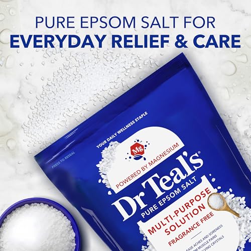 Pure Epsom Salt Bulk Size - 19 lbs, Fragrance Free for Relaxation