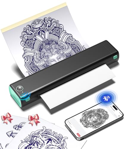 Phomemo M08F Bluetooth Tattoo Stencil Printer with Transfer Paper