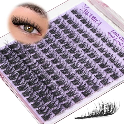 Wispy Fluffy Lash Clusters 8–14mm Natural CC Curl by Yawamica