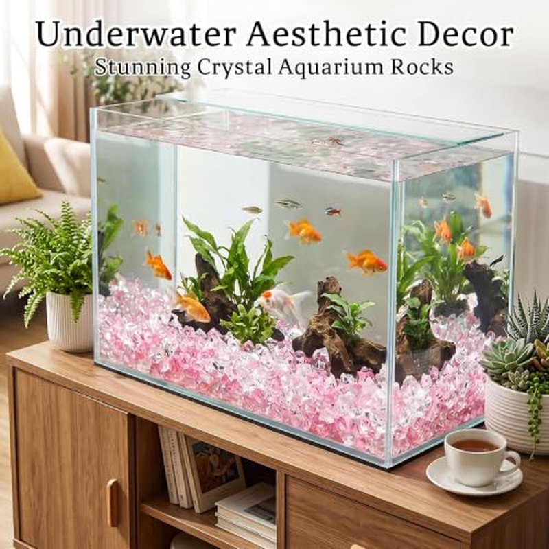 160-Piece Pink Acrylic Fake Ice Rocks Vase Filler