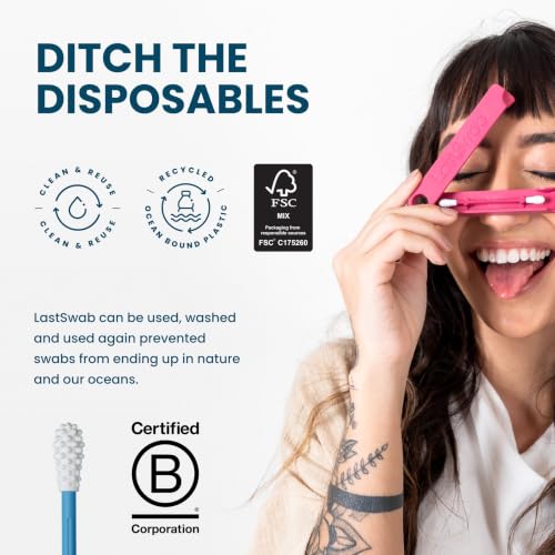 LastSwab Reusable Cotton Swabs for Ear Cleaning