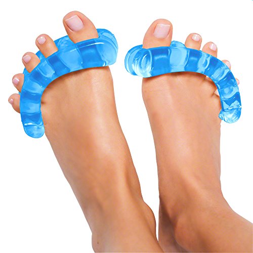 YogaToes¢ç Classic for Women - Small Fits 7 and up Sapphire Blue: Toe Stretcher & Toe Separator. Fight Bunions, Hammer Toes, Foot Pain & More!