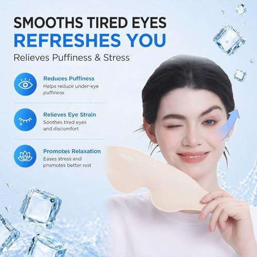BOZV 2-in-1 Hot & Cold Eye Mask – Gel-Infused Sleep Mask