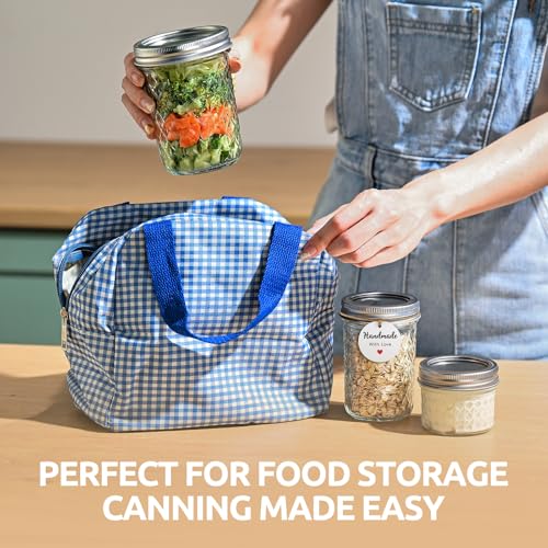 4 Pack 4oz Mason Jars with Airtight Lids | Leakproof Glass Jars
