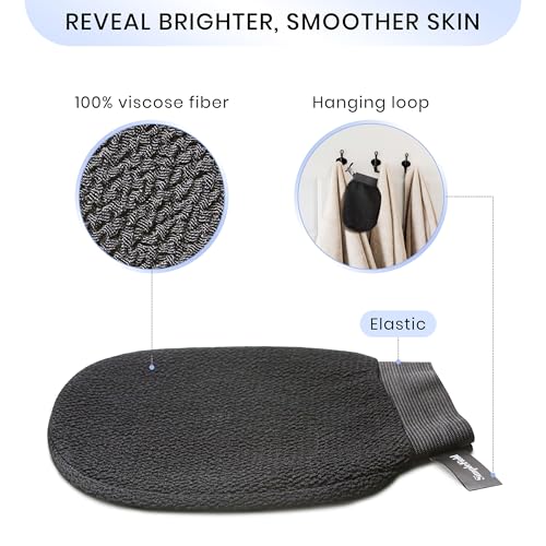 SimpleField Korean Exfoliating Mitt - 2 Pack Viscose Kessa Gloves