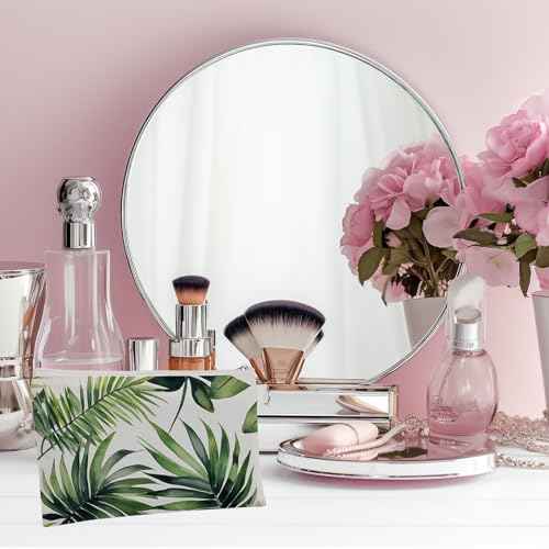 OKBA 30 PCS Sublimation Blanks Makeup Bags Bulk,White Canvas Bag,Polyester Tote Bags for Sublimation DIY Craft