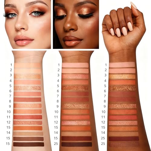 K'APEINE 25-Color Eyeshadow Palette - Matte, Shimmer & Glitter