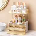 Anylady Makeup Organizer 5-Tier Drawer Storage Gold