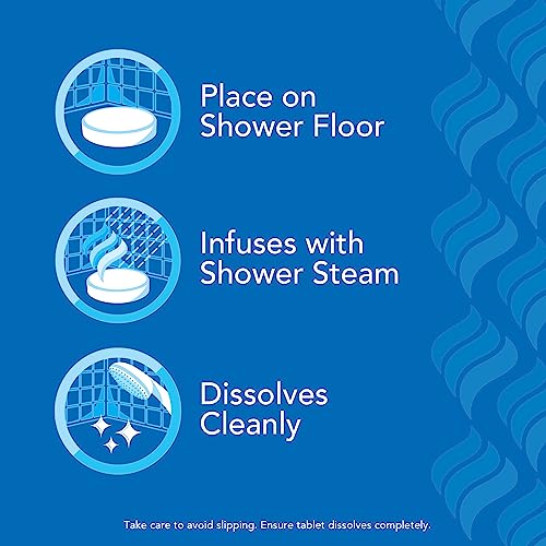 Vicks VapoShower Plus Shower Steamers - Eucalyptus & Menthol Tablets, 12 Count
