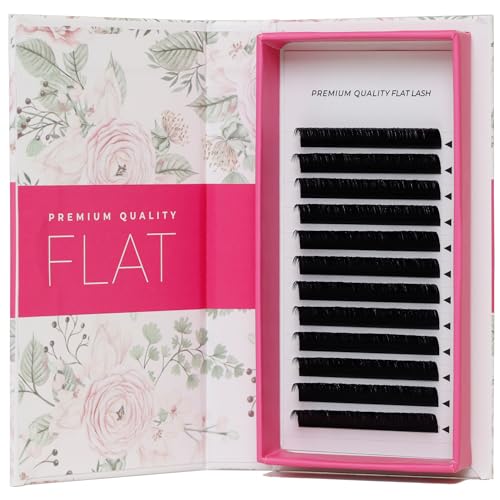 LLBA Eclipse Flat Eyelashes Extension - Mixed 8-15mm Flat Eyelash Extension Supplies Light Lashes | Individual Eyelashes Salon Use | Black Mink False Lashes