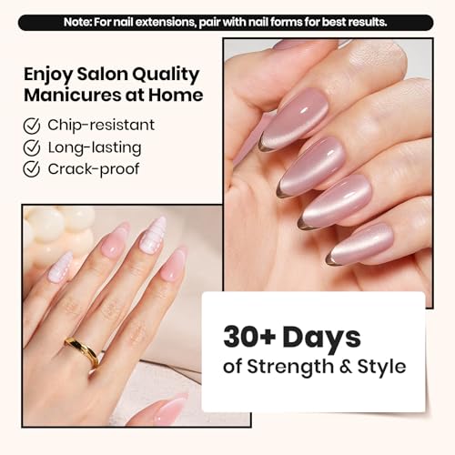 Beetles Builder Gel Set with Base & Top Coat - Clear Gel for Nails