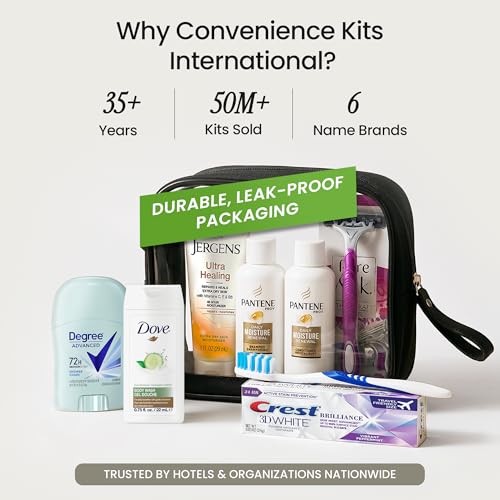 Women's 18-Piece Travel Toiletry Kit with TSA-Compliant Bag