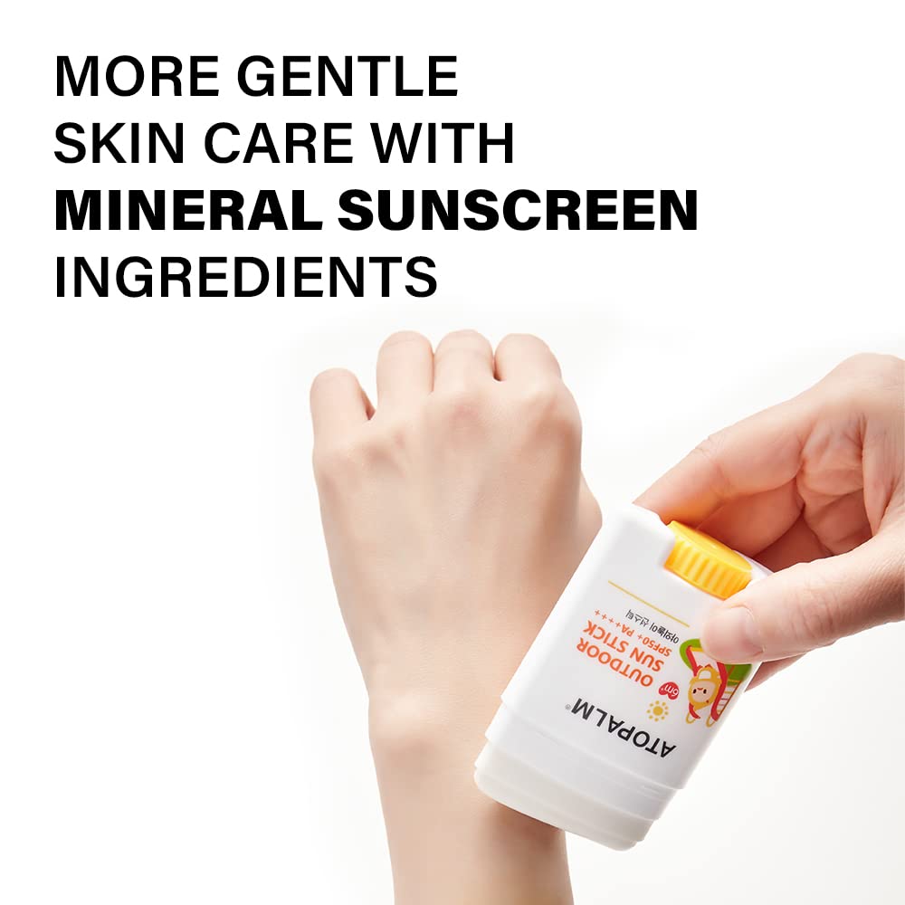 ATOPALM Outdoor Sun Stick SPF50+ PA++++ 21g | Non-Greasy Matte Mineral Sunscreen | Soothing Skin Care | Facial Moisturizer with SPF | Korean Sun Protection