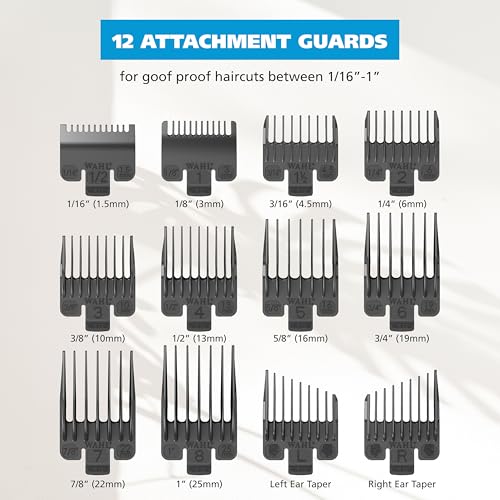 Wahl Home Pro Rechargeable Cordless Hair Clipper Kit with 12 Guards