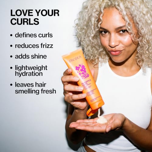 Pacifica Pineapple Swirl Curl Defining Cream for Curly & Wavy Hair - 4 oz