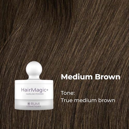 HairMagic+ Root Touch Up Powder - Gray Hair Coverage & Hairline Filler