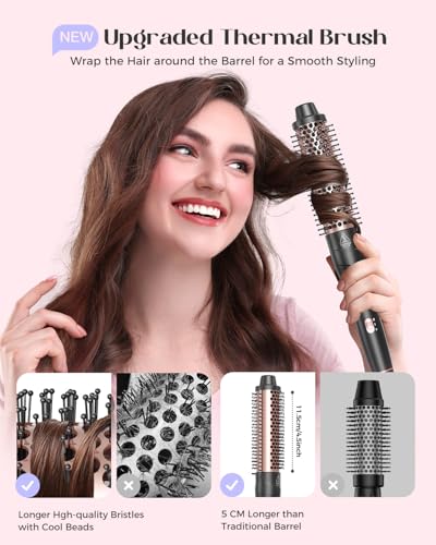 Lopeie 5-in-1 Curling Iron Set with 4 Barrels & Flat Iron