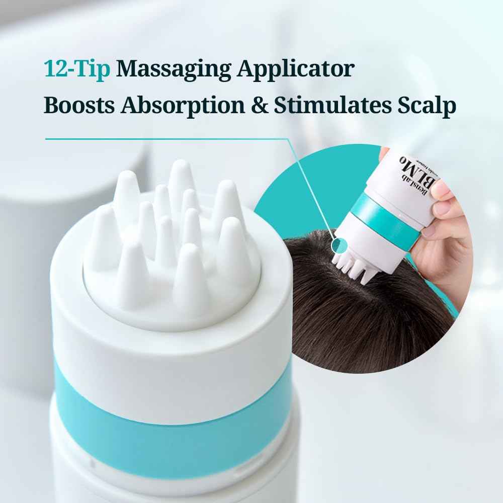 Scalp Serum for Hair Loss & Thinning with Massaging Tips | Clinically Proven | Thickens & Accelerates Hair Growth | Supports DHT Balance | Korean Hair Care | Low Irritation, Drug-Free | 4.05 fl.oz