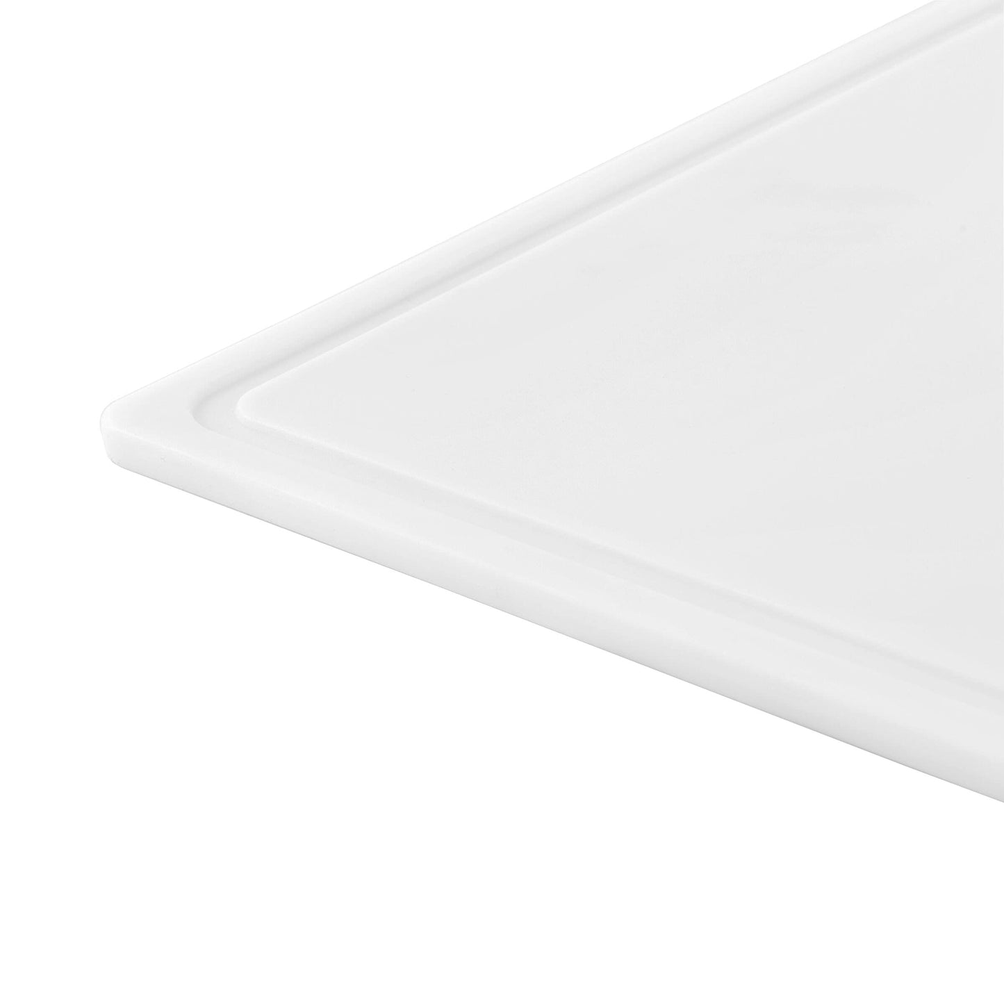 Farberware Extra-Large Plastic Cutting Board with Perimeter Juice Groove, Dishwasher-Safe Kitchen Chopping Board, 15x20-Inch, White