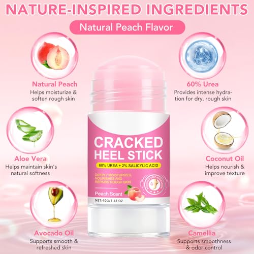 60% Urea Foot Care Stick with Salicylic Acid - Cracked Heels Relief