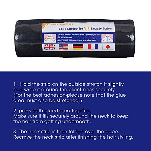 Disposable Paper Neck Strips for Hair Salon - 5 Rolls