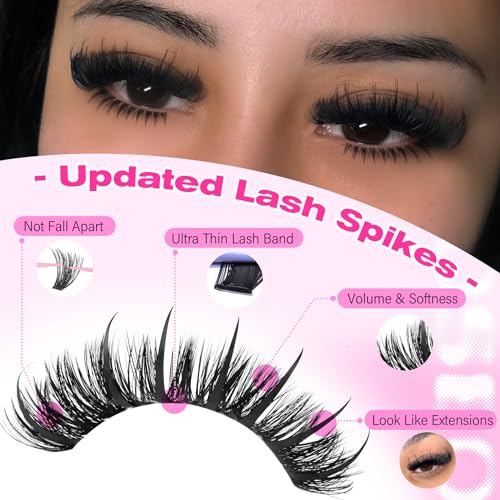 Bottom Lash Clusters with Spikes - DIY Eyelash Extensions Kit