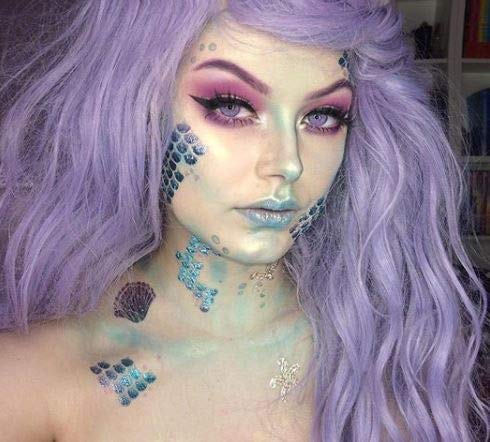 Metallic Mermaid Scales Temporary Tattoo Kit - 2 Pack