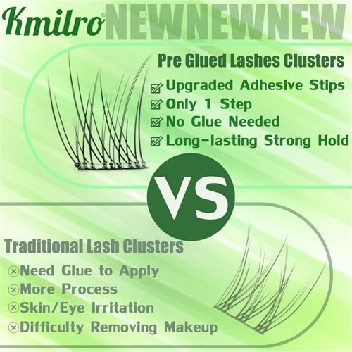 Self Adhesive Lash Clusters 10-14mm Natural Pre-Glued 120Pcs
