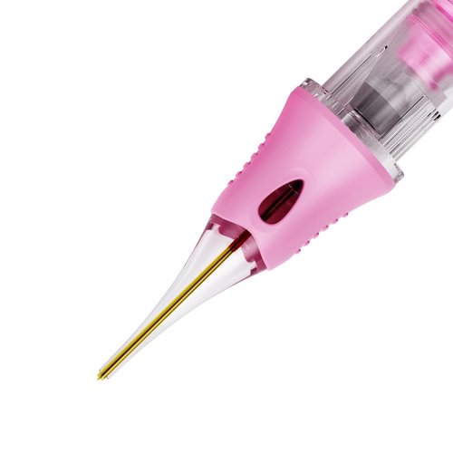 CHUSE V6 Professional Permanent Makeup PMU Cartridges Needles for Linework, Hairstrokes, Eyebrows, Lips, and Eyeliners - Nano Square Tapered Tip - Box of 10