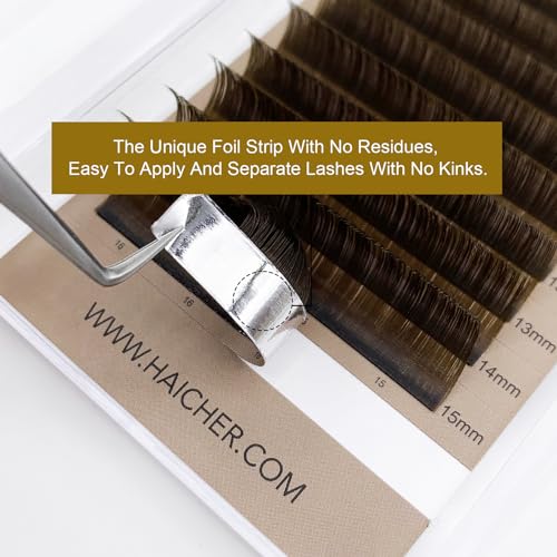 Brown Lash Extensions 0.05 C Curl 8-16mm Mixed Tray