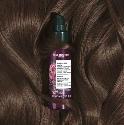 Yves Rocher Hair Repair Serum - Heat Protectant & Leave-In Treatment 100ml